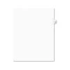 Avery 01056 11 In. X 8.5 In. 10-Tab 56 Tab Titles Avery Style Preprinted Legal Exhibit Side Tab Index Dividers - White (25-Piece/Pack)