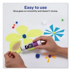 Avery 00226 1.27 Oz. Applies Purple Dries Clear Permanent Glue Stick - Purple -Avery Online Shop aven00226 g