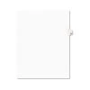 Avery 01058 11 In. X 8.5 In. 10-Tab 58 Tab Titles Avery Style Preprinted Legal Exhibit Side Tab Index Dividers - White (25-Piece/Pack)