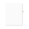Avery 01059 11 In. X 8.5 In. 10-Tab 59 Tab Titles Avery Style Preprinted Legal Exhibit Side Tab Index Dividers - White (25-Piece/Pack)