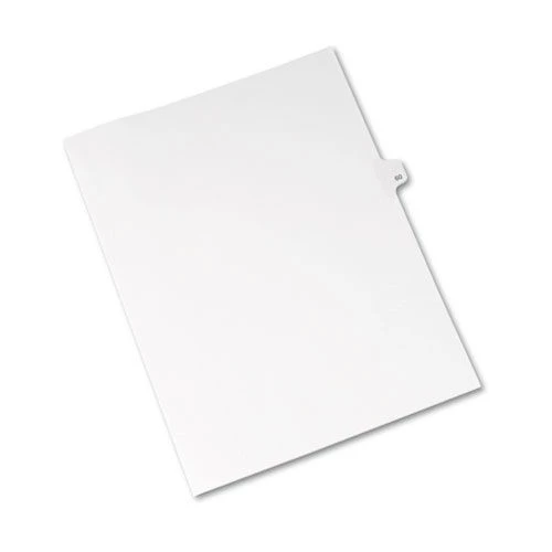 Avery 01060 11 In. X 8.5 In. 10-Tab 60 Tab Titles Avery Style Preprinted Legal Exhibit Side Tab Index Dividers - White (25-Piece/Pack) 2 Avery 01060 11 In. X 8.5 In. 10-Tab 60 Tab Titles Avery Style Preprinted Legal Exhibit Side Tab Index Dividers - White (25-Piece/Pack) - Image 2