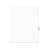 Avery 01066 10-Tab 11 In. X 8.5 In. Legal Exhibit Number 66 Side Tab Index Dividers - White (25-Piece/Pack)