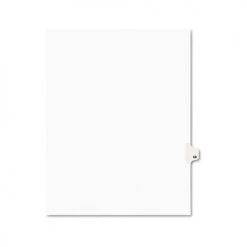 Avery 01068 Preprinted Legal Exhibit 10-Tab '68-ft Label 11 In. X 8.5 In. Side Tab Index Dividers - White (25-Piece/Pack)