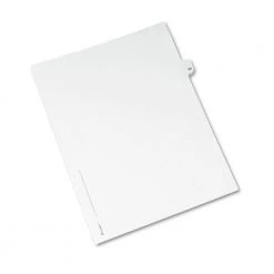 Avery 01069 11 In. X 8.5 In. 10 Tab Number 69 Legal Exhibit Side Tab Index Dividers - White (25-Piece/Pack)
