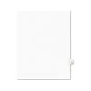 Avery 01070 11 In. X 8.5 In. 10 Tab Number 70 Legal Exhibit Side Tab Index Dividers - White (25-Piece/Pack)