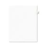 Avery 01079 Preprinted Legal Exhibit 11 In. X 8.5 In. Side Tab Index Dividers - White (25/Pack)