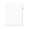 Avery 01080 Preprinted Legal Exhibit 10-Tab '80-ft Label 11 In. X 8.5 In. Side Tab Index Dividers - White (25-Piece/Pack)