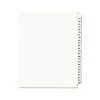 Avery 01340 11 In. X 8.5 In. 25 Tab Numbers 251 - 275 Legal Exhibit Side Tab Index Divider Set - White (1-Set)