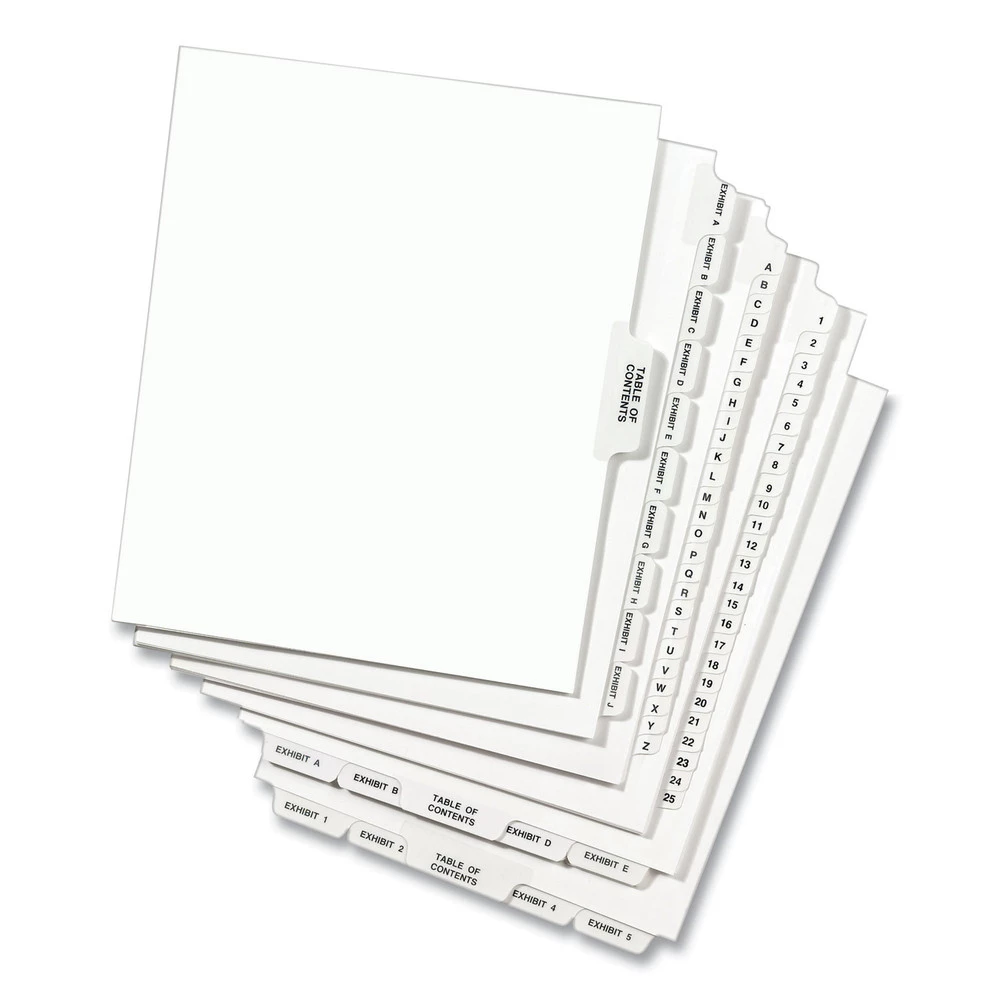 Avery 01373 Avery-Style Exhibit C, Letter Preprinted Legal Side Tab Divider - White (25-Piece/Pack) 2 Avery 01373 Avery-Style Exhibit C, Letter Preprinted Legal Side Tab Divider - White (25-Piece/Pack) - Image 2