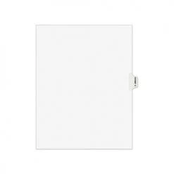 Avery 01375 Avery-Style Exhibit E, Letter Preprinted Legal Side Tab Divider - White (25-Piece/Pack)