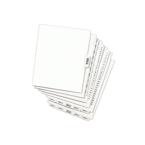 Avery 01375 Avery-Style Exhibit E, Letter Preprinted Legal Side Tab Divider - White (25-Piece/Pack) 2 Avery 01375 Avery-Style Exhibit E, Letter Preprinted Legal Side Tab Divider - White (25-Piece/Pack) - Image 2