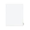 Avery 01390 11 In. X 8.5 In. Legal Exhibit Letter T Side Tab Index Dividers - White (25-Piece/Pack)