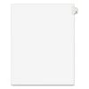 Avery 01401 11 In. X 8.5 In. Legal Exhibit Letter A Side Tab Index Dividers - White (25-Piece/Pack)