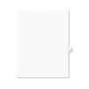 Avery 01416 11 In. X 8.5 In. Legal Exhibit Letter P Side Tab Index Dividers - White (25-Piece/Pack)