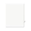 Avery 01421 11 In. X 8.5 In. Legal Exhibit Letter U Side Tab Index Dividers - White (25-Piece/Pack)
