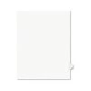 Avery 01423 11 In. X 8.5 In. Legal Exhibit Letter W Side Tab Index Dividers - White (25-Piece/Pack)