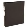 Avery 03401 Economy 1.5 In. Capacity 11 In. X 8.5 In. 3 Ring Non-View Binder With Round Rings - Black