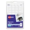 Avery 05418 0.5 In. X 0.75 In. Removable Multi-Use Labels For Inkjet/Laser Printers - White (36-Piece/Sheet 28-Sheets/Pack)