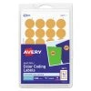 Avery 05471 Printable Self-Adhesive 0.75 In. Removable Color-Coding Labels - Neon Orange (42-Sheet/Pack 24-Piece/Sheet)