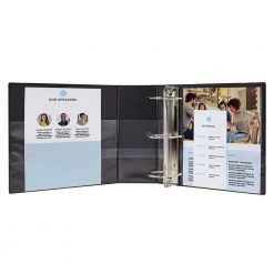 Avery 07901 11 In. X 8.5 In. DuraHinge 3 Ring 5 In. Capacity Durable Non-View Binder With EZD Rings - Black -Avery Online Shop aven07901 b