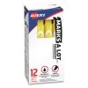 Avery 08882 Marks-A-Lot Chisel Tip Desk Style Permanent Marker Set - Extra Large, Yellow (12-Piece)
