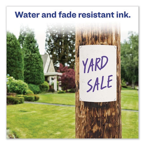 Avery 08884 Marks-A-Lot Chisel Tip Desk Style Permanent Marker Set - Extra Large, Purple (12-Piece) 7 Avery 08884 Marks-A-Lot Chisel Tip Desk Style Permanent Marker Set - Extra Large, Purple (12-Piece) - Image 7