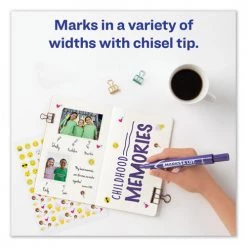 Avery 08884 Marks-A-Lot Chisel Tip Desk Style Permanent Marker Set - Extra Large, Purple (12-Piece) 17 Avery 08884 Marks-A-Lot Chisel Tip Desk Style Permanent Marker Set - Extra Large, Purple (12-Piece) -Avery Online Shop aven08884 h