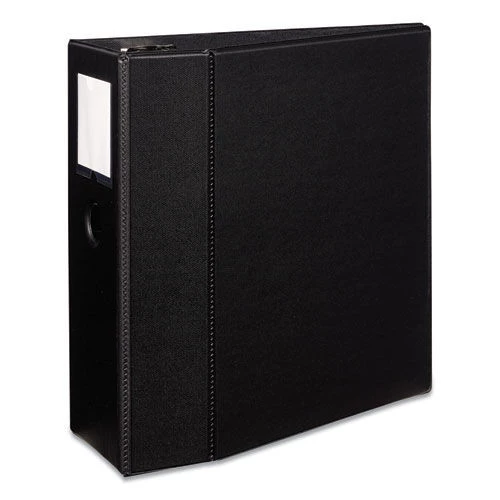 Avery 08901 11 In. X 8.5 In. DuraHinge 3 Ring 5 In. Capacity Durable Non-View Binder With EZD Rings And Label Holder - Black 1 Avery 08901 11 In. X 8.5 In. DuraHinge 3 Ring 5 In. Capacity Durable Non-View Binder With EZD Rings And Label Holder - Black