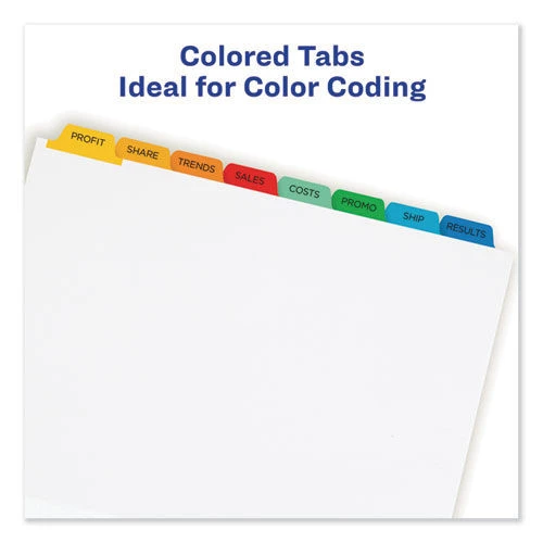 Avery 11424 8 Color Tabs Print And Apply Index Maker Label Dividers - Clear (25 Sets/Box) 5 Avery 11424 8 Color Tabs Print And Apply Index Maker Label Dividers - Clear (25 Sets/Box) - Image 5