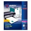 Avery 11516 Print-On 8.5 In. X 11 In. Unpunched Dividers - White (5-Piece/Sheet, 25 Sheets/Pack)