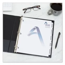Avery 11517 Print-On 5-Tab 3-Hole Punched Dividers - White (5-Piece/Sheet, 25 Sheets/Pack) 14 Avery 11517 Print-On 5-Tab 3-Hole Punched Dividers - White (5-Piece/Sheet, 25 Sheets/Pack) -Avery Online Shop aven11517 f