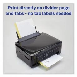 Avery 11517 Print-On 5-Tab 3-Hole Punched Dividers - White (5-Piece/Sheet, 25 Sheets/Pack) 15 Avery 11517 Print-On 5-Tab 3-Hole Punched Dividers - White (5-Piece/Sheet, 25 Sheets/Pack) -Avery Online Shop aven11517 g