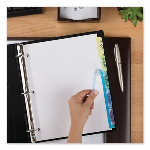 Avery 11992 Index Maker 5-Color Tab Letter-Size Print And Apply Label Dividers - Clear (25-Set/Box) 7 Avery 11992 Index Maker 5-Color Tab Letter-Size Print And Apply Label Dividers - Clear (25-Set/Box) - Image 7