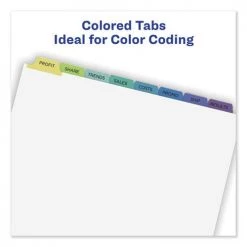 Avery 11993 Index Maker 8-Color Tab Letter-Size Print & Apply Label Dividers - Clear (25-Set/Box) 11 Avery 11993 Index Maker 8-Color Tab Letter-Size Print & Apply Label Dividers - Clear (25-Set/Box) -Avery Online Shop aven11993 f