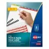 Avery 11999 Index Maker 8-Tab Letter-Size Print And Apply Label Unpunched Dividers - Clear (25-Set/Box)