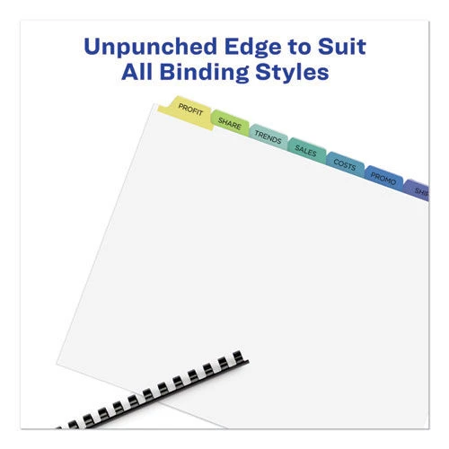 Avery 11999 Index Maker 8-Tab Letter-Size Print And Apply Label Unpunched Dividers - Clear (25-Set/Box) 6 Avery 11999 Index Maker 8-Tab Letter-Size Print And Apply Label Unpunched Dividers - Clear (25-Set/Box) - Image 6