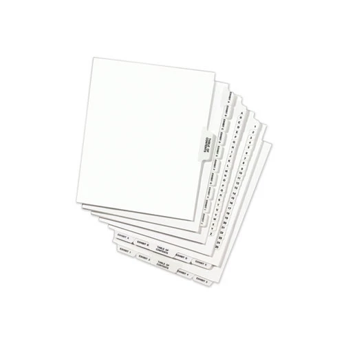 Avery 12387 Preprinted Legal Exhibit 'N' Label Bottom Tab Dividers (25-Piece/Pack) 2 Avery 12387 Preprinted Legal Exhibit 'N' Label Bottom Tab Dividers (25-Piece/Pack) - Image 2