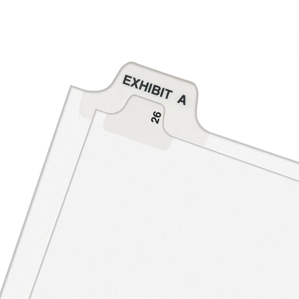 Avery 12398 11 In. X 8.5 In. 26 Tab Letter Y Legal Bottom Tab Index Dividers - White (25-Piece/Pack) 4 Avery 12398 11 In. X 8.5 In. 26 Tab Letter Y Legal Bottom Tab Index Dividers - White (25-Piece/Pack) - Image 4