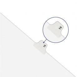 Avery 12398 11 In. X 8.5 In. 26 Tab Letter Y Legal Bottom Tab Index Dividers - White (25-Piece/Pack) 9 Avery 12398 11 In. X 8.5 In. 26 Tab Letter Y Legal Bottom Tab Index Dividers - White (25-Piece/Pack) -Avery Online Shop aven12398 d