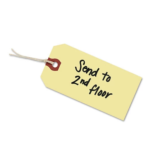 Avery 12508 6.25 In. X 3.13 In. 11.5 Pt Stock Strung Shipping Tags - Manila (1000-Piece/Box) 2 Avery 12508 6.25 In. X 3.13 In. 11.5 Pt Stock Strung Shipping Tags - Manila (1000-Piece/Box) - Image 2