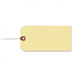 Avery 12602 11.5 Pt. Stock 3.25 In. X 1.63 In. Double Wired Shipping Tags - Manila (1000-Piece/Box)