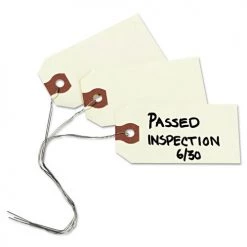 Avery 12602 11.5 Pt. Stock 3.25 In. X 1.63 In. Double Wired Shipping Tags - Manila (1000-Piece/Box) -Avery Online Shop aven12602 b