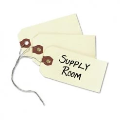 Avery 12603 11.5 Pt. Stock 3.75 In. X 1.88 In. Double Wired Shipping Tags - Manila (1000-Piece/Box) -Avery Online Shop aven12603 c