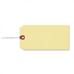 Avery 12606 11.5 Pt. Stock 5.25 In. X 2.63 In. Double Wired Shipping Tags - Manila (1000-Piece/Box)