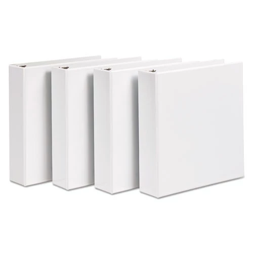 Avery 17030 11 In. X 8.5 In. Durable View Binder With DuraHinge And 3 Slant Rings - White (4/Pack) 2 Avery 17030 11 In. X 8.5 In. Durable View Binder With DuraHinge And 3 Slant Rings - White (4/Pack) - Image 2