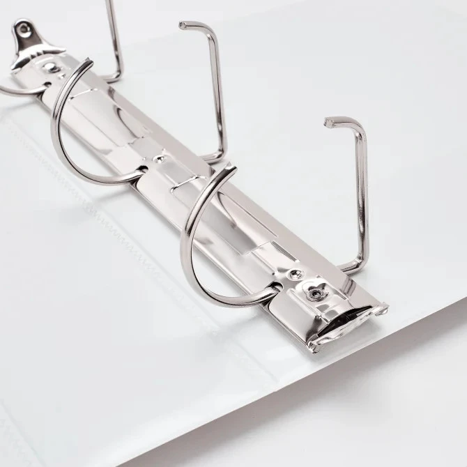 Avery 17030 11 In. X 8.5 In. Durable View Binder With DuraHinge And 3 Slant Rings - White (4/Pack) 4 Avery 17030 11 In. X 8.5 In. Durable View Binder With DuraHinge And 3 Slant Rings - White (4/Pack) - Image 4