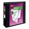 Avery 17041 DuraHinge 3 Slant Ring 3 In. Capacity 8.5 In. X 11 In. Durable View Binder - Black
