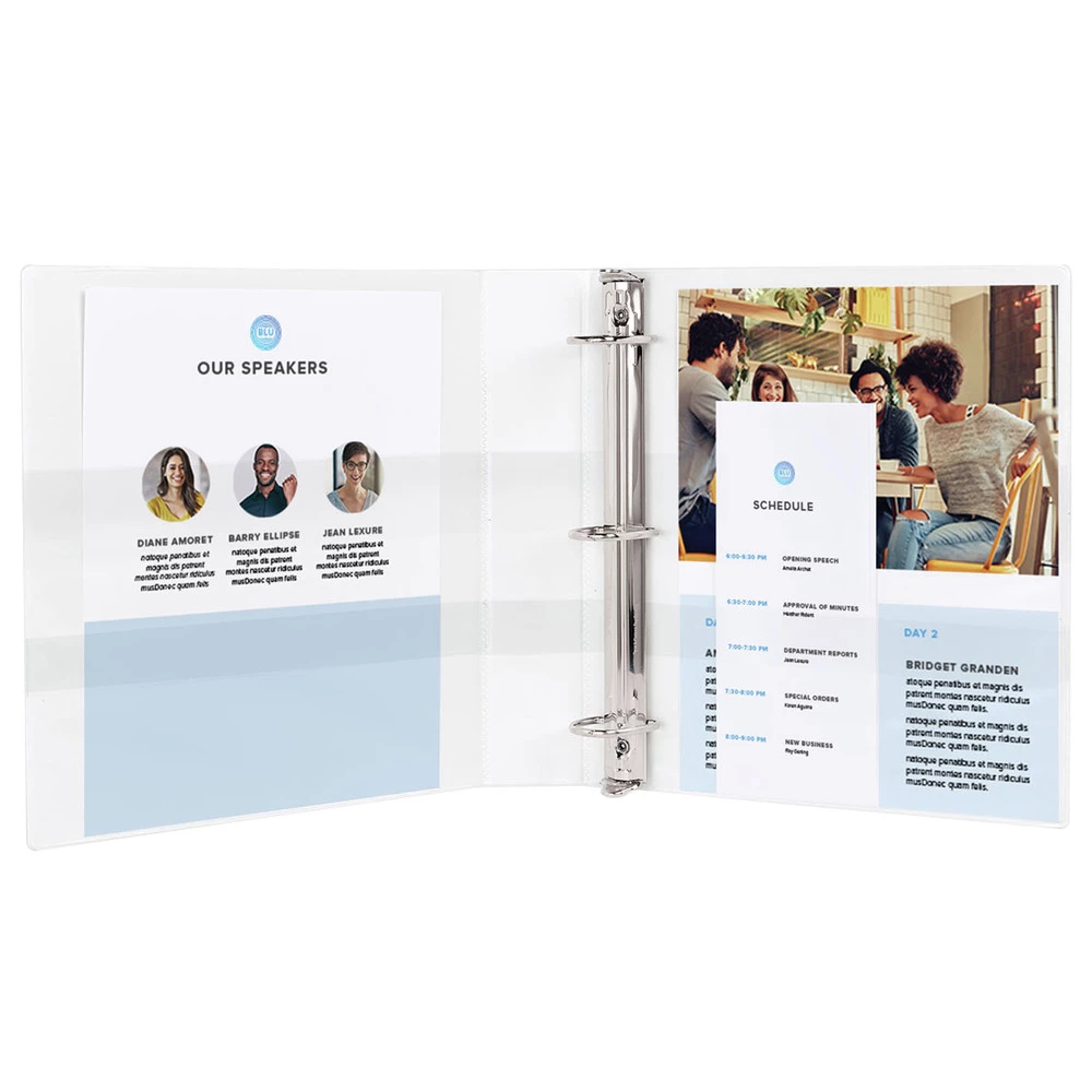 Avery 17144 TouchGuard Heavy Duty 8.5 In. X 11 In. 3 Slant Ring 3 In. Capacity View Binder - White 3 Avery 17144 TouchGuard Heavy Duty 8.5 In. X 11 In. 3 Slant Ring 3 In. Capacity View Binder - White - Image 3