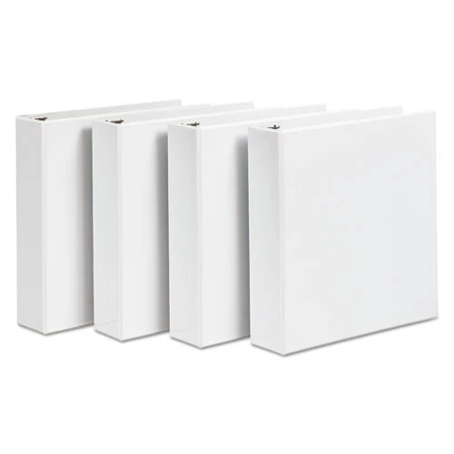 Avery 17577 11 In. X 8.5 In. DuraHinge 3 Slant Ring 2 In. Capacity Durable View Binders - White (4-Piece/Pack) 4 Avery 17577 11 In. X 8.5 In. DuraHinge 3 Slant Ring 2 In. Capacity Durable View Binders - White (4-Piece/Pack) - Image 4