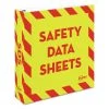 Avery 18951 Heavy-Duty 11 In. X 8.5 In. 3 Ring 2 In. Capacity Preprinted Safety Data Sheet Binder - Yellow/Red